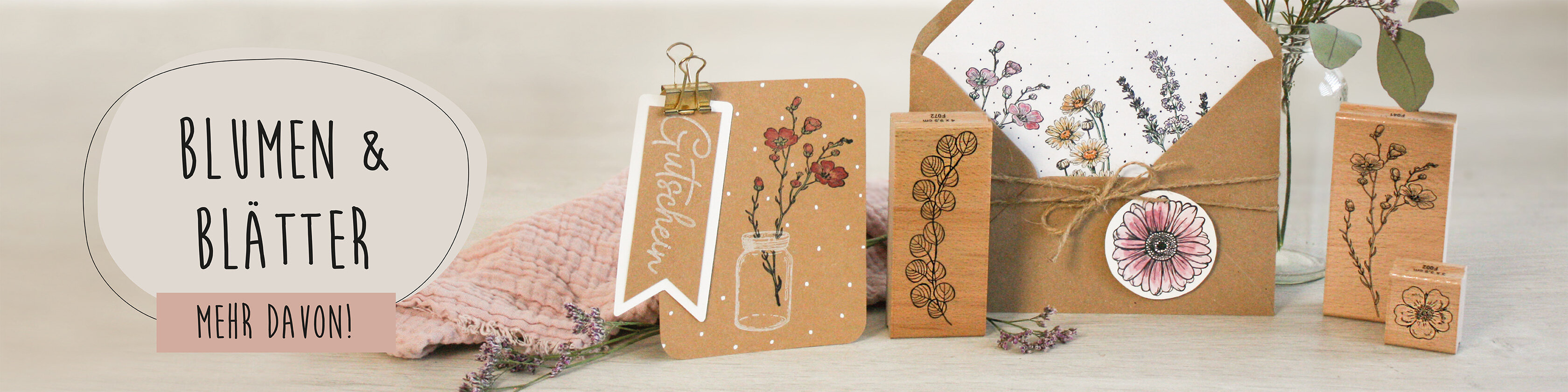 Blumen & Blätter Stempel