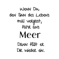 Wenn Du den Sinn des Lebens