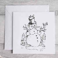 Schneemann mit Hut