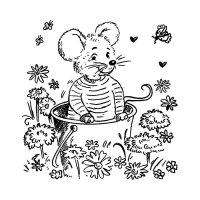 Maus im Eimer