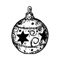 Weihnachtskugel filigran