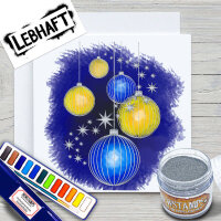 Glitzerweihnachtskugeln